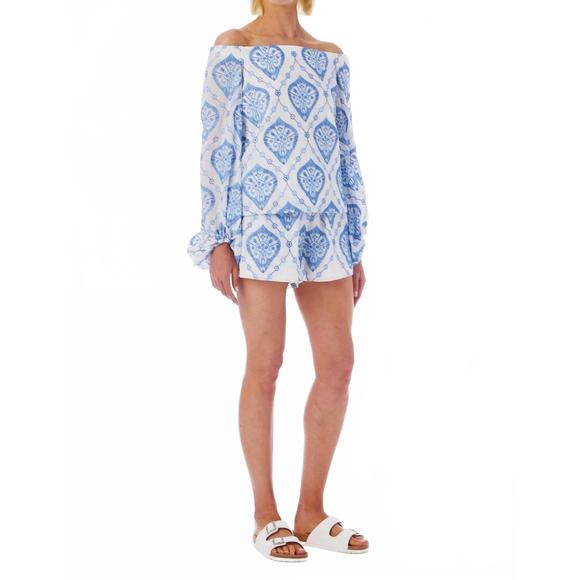 NEW LE SUPERBE amalfi boxer short in amalfi blue - Picture 1 of 3